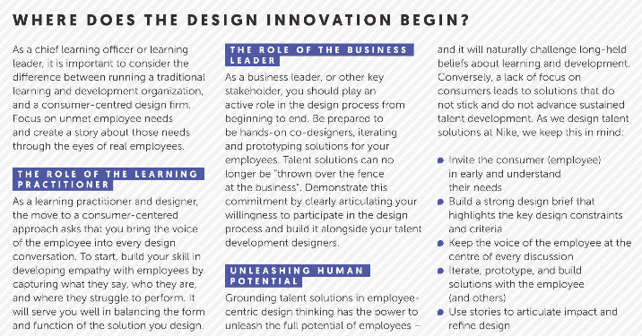 reservorio En particular Colaborar con How Nike uses design thinking to develop talent - Duke Corporate Education