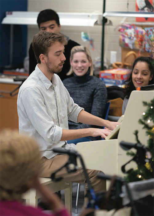 Juilliard students at the Lighthouse Guild in New York